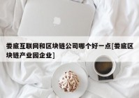 娄底互联网和区块链公司哪个好一点[娄底区块链产业园企业]